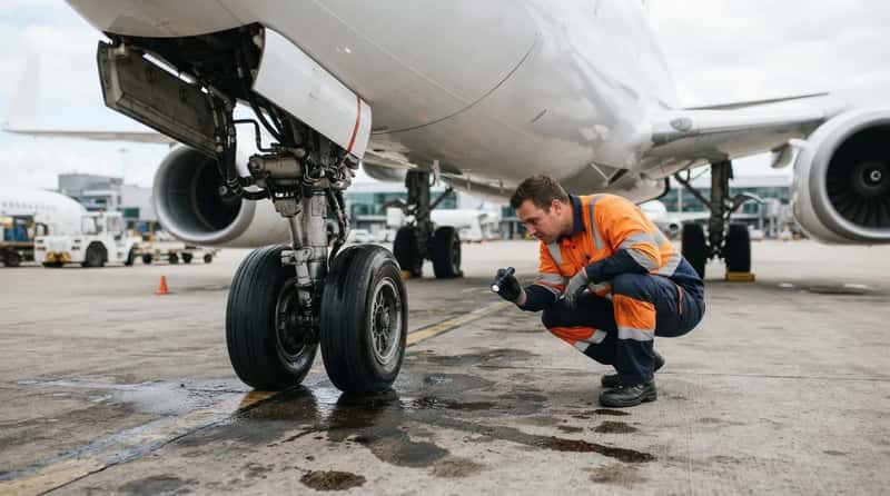 #13 - Checking for Leaks: Fuel, Oil, and Hydraulic Fluid (Image Credits: Gemini)