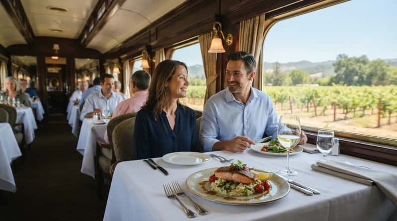 #6 - The Dining Car Food Is Better Than You Expect (on the Right Trains) (Image Credits: Gemini)