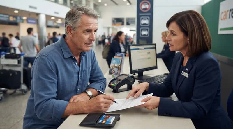 12. Buying Rental Car Insurance at the Counter (Image Credits: Gemini)