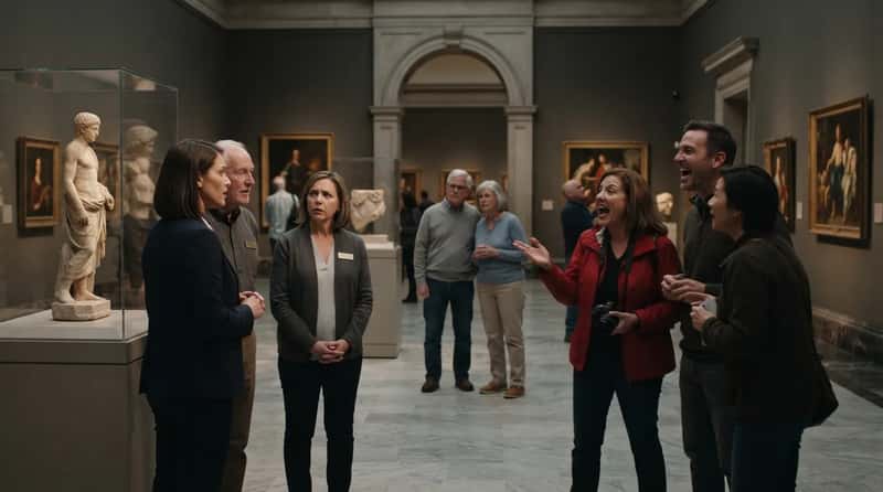 #15 - Talking at Full Volume in Quiet Gallery Spaces (Image Credits: Gemini)