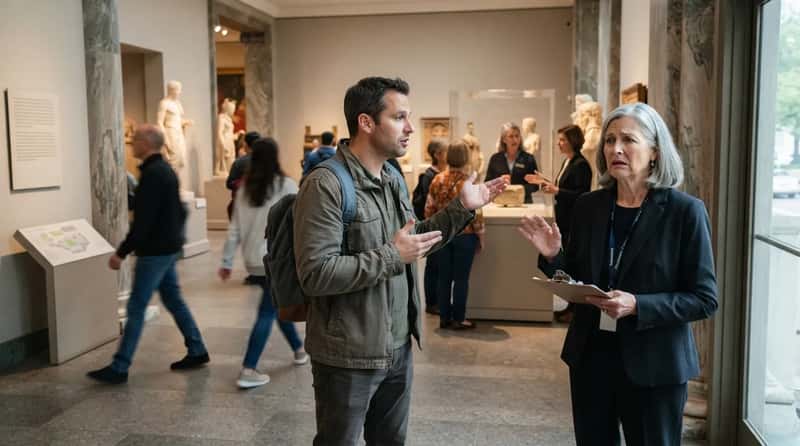 #2 - Ignoring the Docent Entirely and Then Complaining the Visit Was Confusing (Image Credits: Gemini)