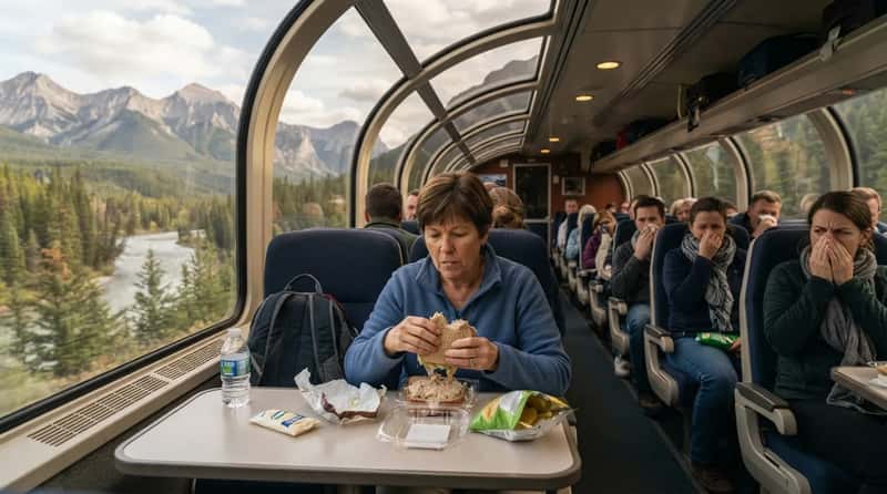 17. Eating Pungent Food in the Observation Car (Image Credits: Gemini)