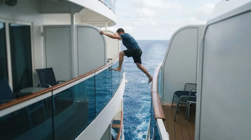 #6 - Attempting to Climb Between Balconies (Image Credits: Gemini)