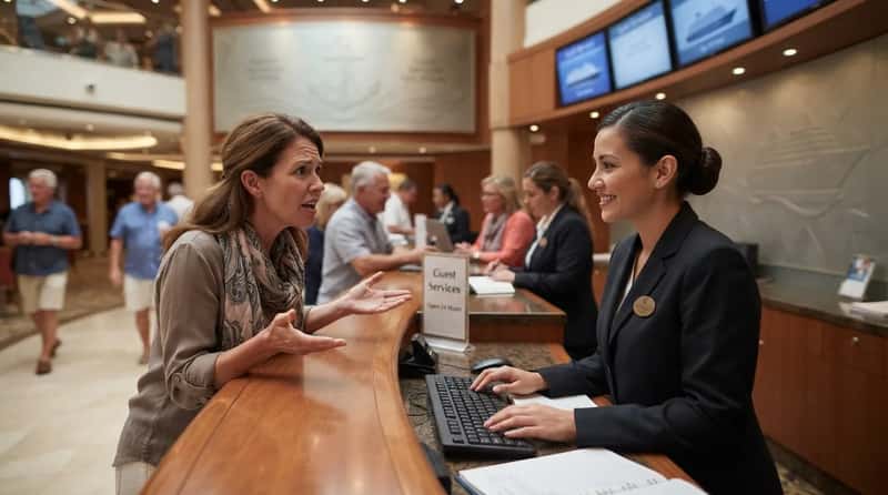 #10 - Blaming Guest Services for What the Cruise Director Did (Image Credits: Gemini)