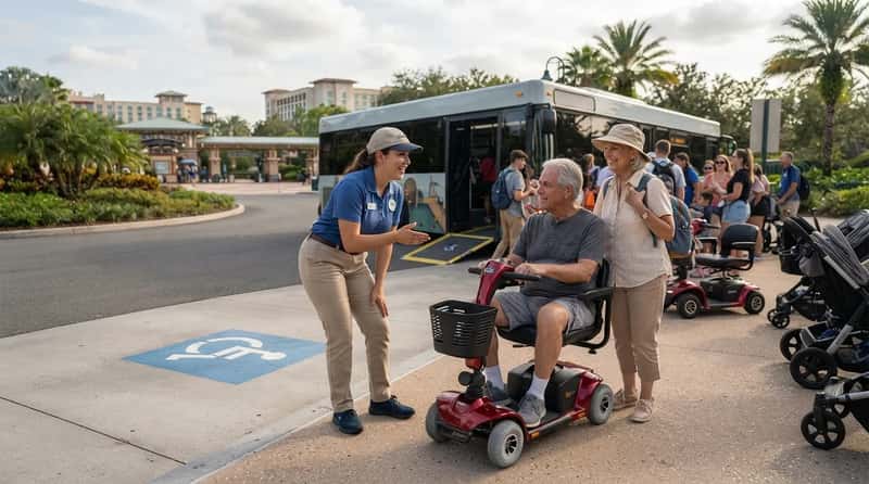 6. They Help With Mobility Device Logistics Between Attractions (Image Credits: Gemini)
