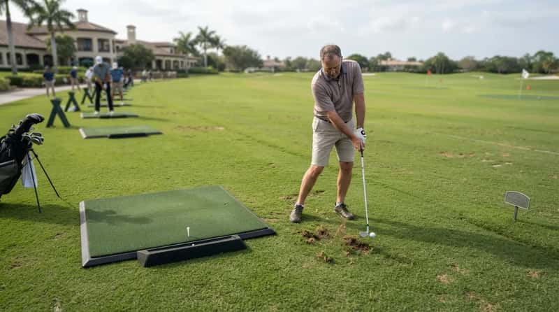 #9 - Using the Practice Range Wrong on "Mats Only" Days (Image Credits: Gemini)