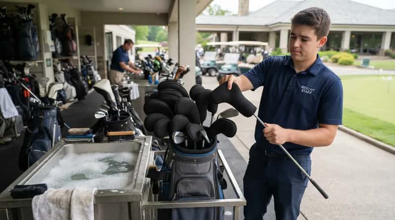 #3 - Iron Covers at a Club That Cleans Your Clubs (Image Credits: Gemini)