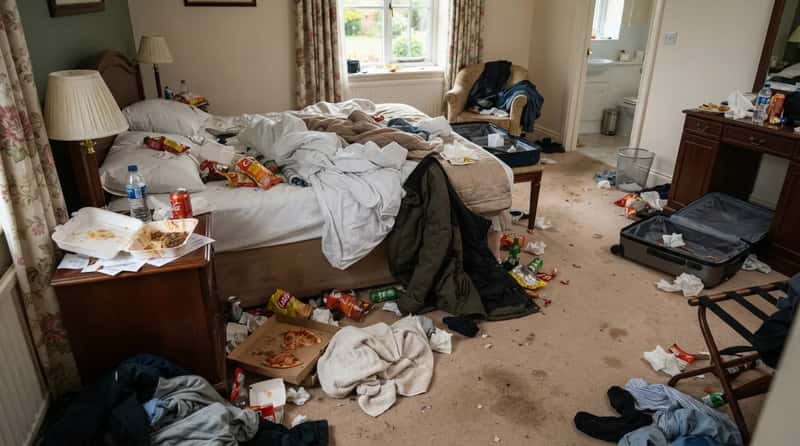 #15 - Leaving the Room Trashed and Then Calling It "Lived-In" (Image Credits: Gemini)