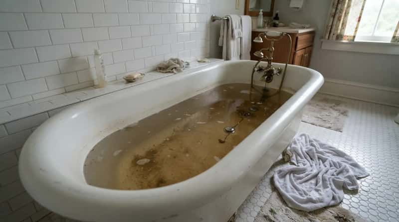 #13 - Leaving Dirty Bathwater in the Tub (Image Credits: Gemini)