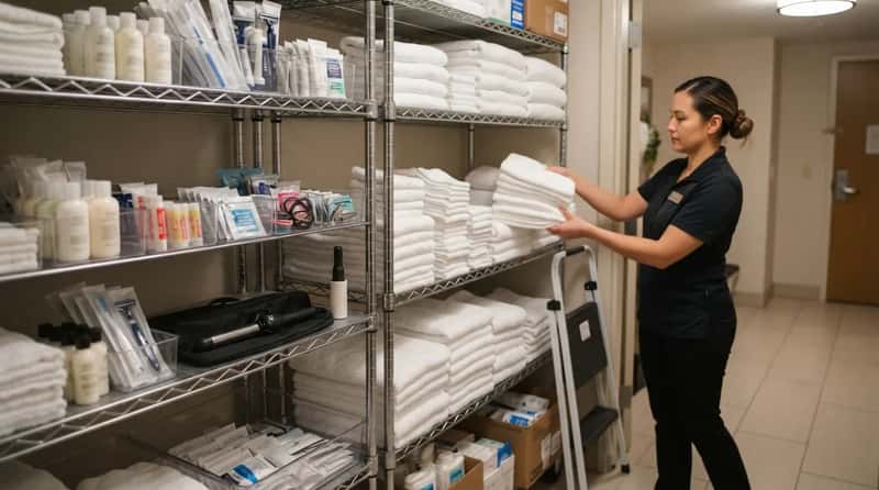 #10 - Extra Towels and Toiletries From the Supply Closet (Image Credits: Gemini)