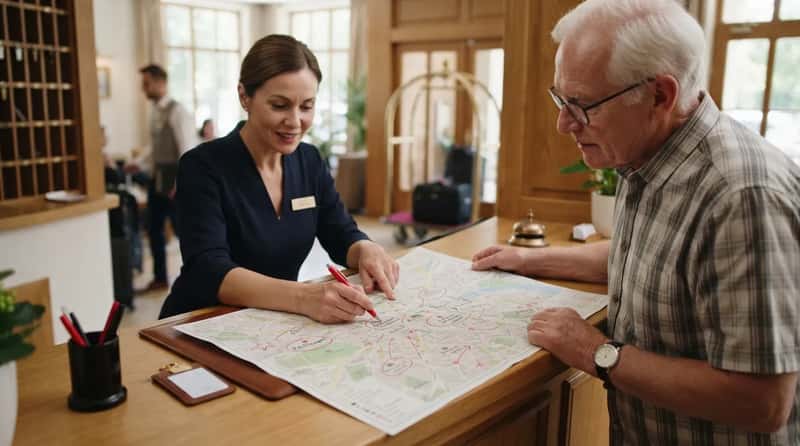 #3 - A Hand-Marked Paper Map of the Neighborhood (Image Credits: Gemini)