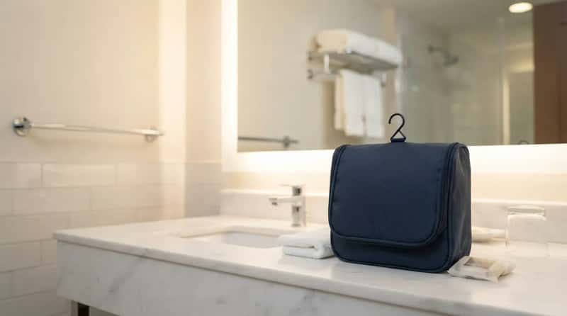 #6 - They Keep All Toiletries Contained in a Single Bag (Image Credits: Gemini)