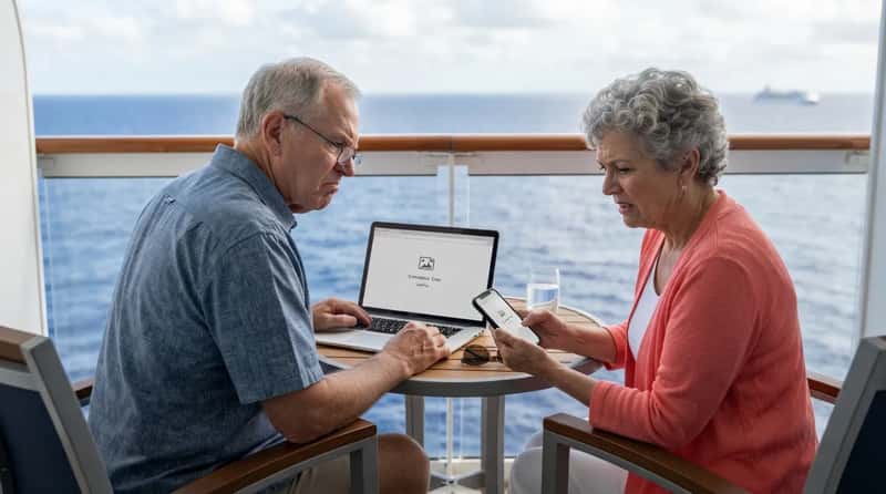 #7 - The Cruise Internet Fee That Charges Premium Rates for Barely Usable Speeds (Image Credits: Gemini)