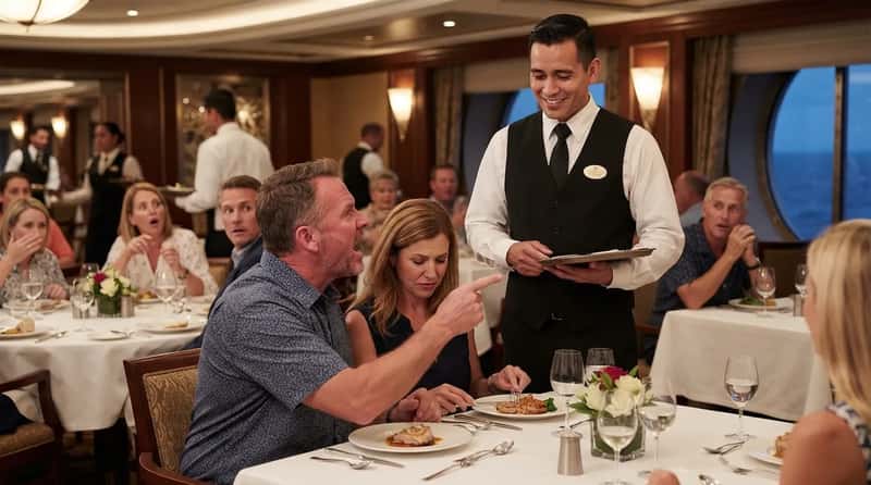 #10 - Yelling or Cursing at Dining Staff (Image Credits: Gemini)