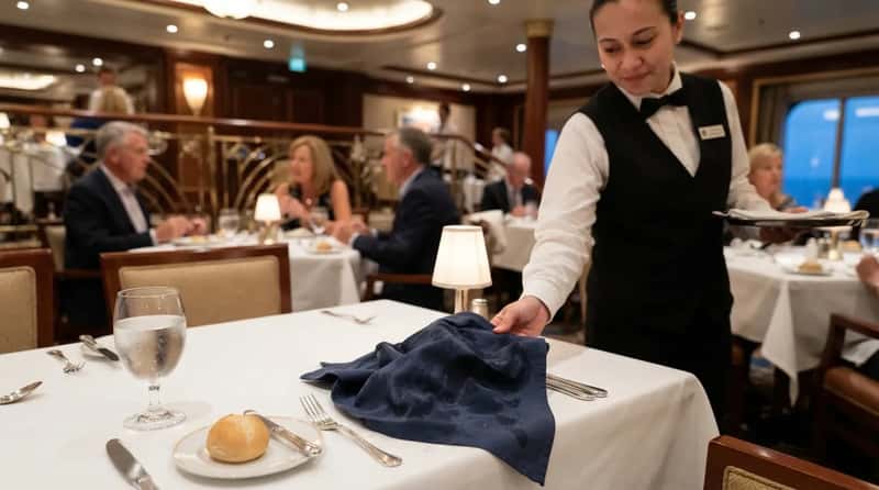 #2 - Using the Cloth Napkin as a Tissue (Image Credits: Gemini)