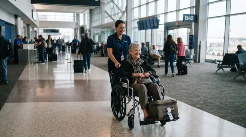 #5 - The Curb-to-Gate Wheelchair Escort (Image Credits: Gemini)