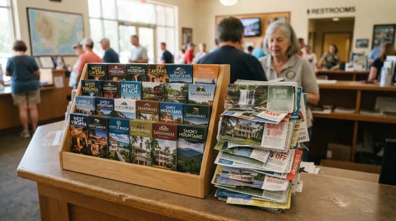 #11 - The Coupon Stack Next to the Brochures (Image Credits: Gemini)