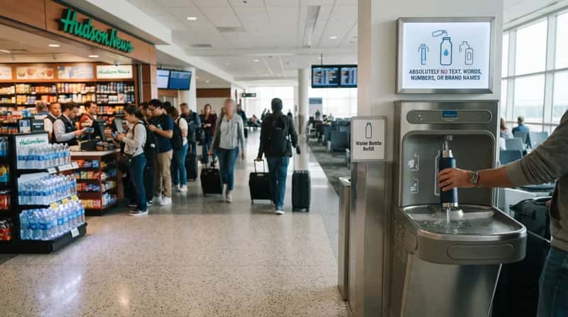 #15 - Bottled Water at the Airport (Image Credits: Gemini)