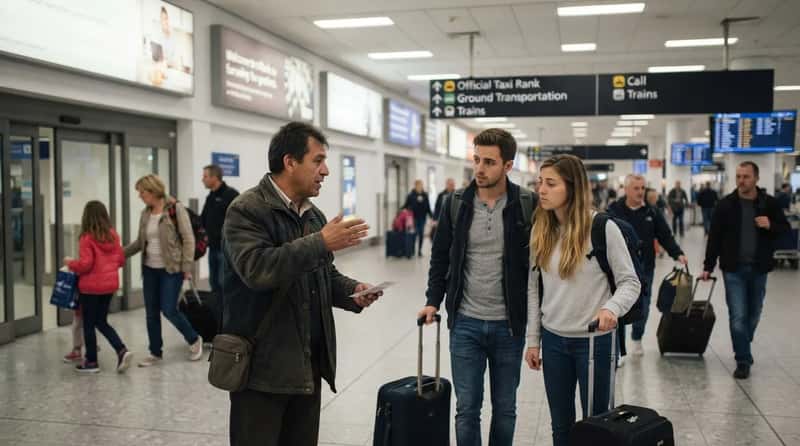#8 - The Airport Taxi Tout (Image Credits: Gemini)