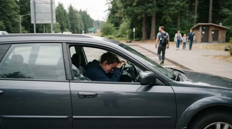 #8 - Crying Alone in the Car, Windows Cracked (Image Credits: Gemini)