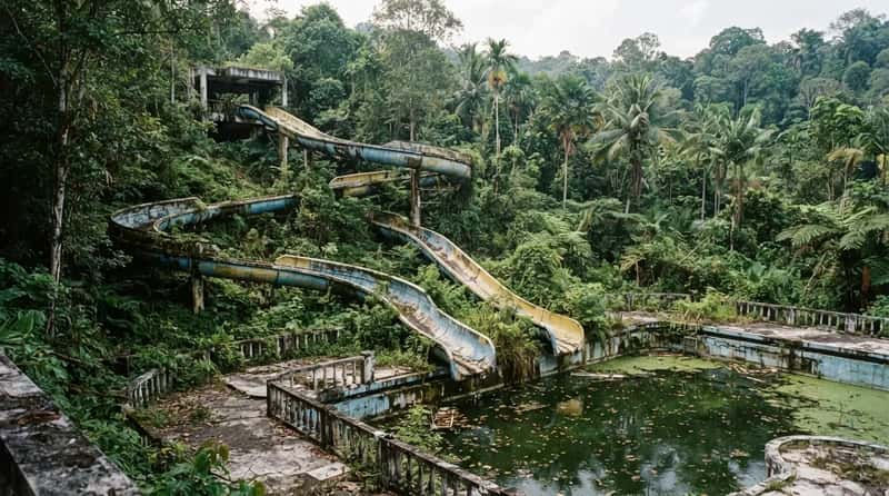 #17 - Mimaland's Giant Water Slides: Malaysia's Prehistoric Escape (Image Credits: Gemini)
