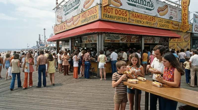 #12 - Nathan's Famous: The Hot Dog Stand That Turned Into a Circus (Image Credits: Gemini)