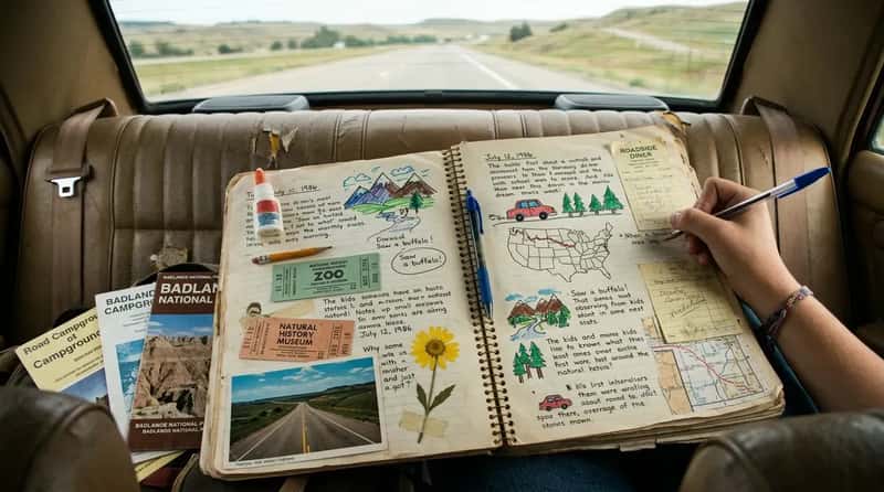 #7 Keeping a Trip Journal or Scrapbook (Image Credits: Gemini)