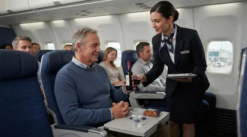 #15 - A Free Drink When the Airline (Not the Weather) Is to Blame (Image Credits: Gemini)
