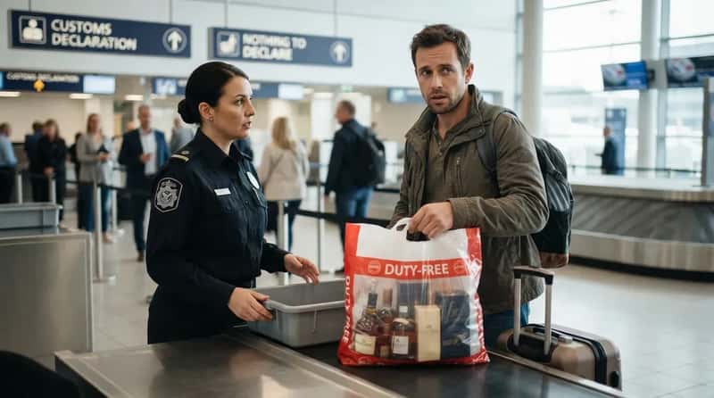 18. "Forgetting" to Declare the Duty-Free Bag (Image Credits: Gemini)