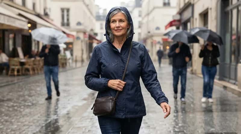 #8 - They Carry a Packable Rain Shell Instead of an Umbrella (Image Credits: Gemini)