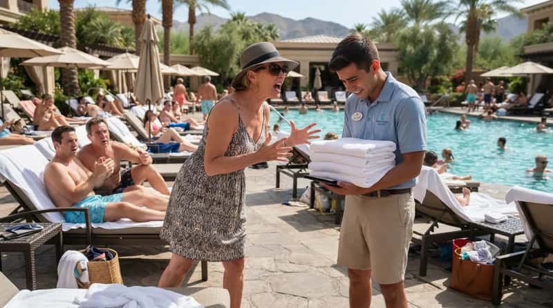 #1 - Screaming at Pool Staff Over the Smallest Inconvenience (Image Credits: Gemini)