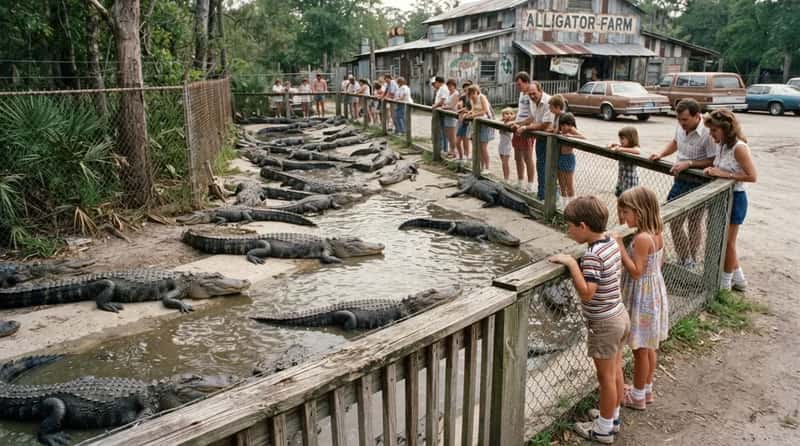 #9 - The Roadside Alligator Farms Every Kid Begged to Visit (Image Credits: Gemini)
