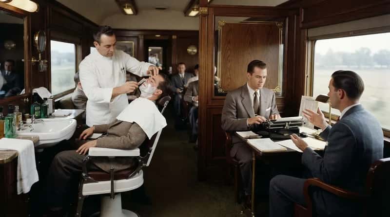 14. Some Top Trains Had a Barber and a Secretary On Board (Image Credits: Gemini)