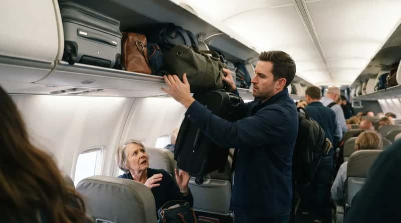 #14 - Restacking a Stranger's Bag to Make More Room (Image Credits: Gemini)