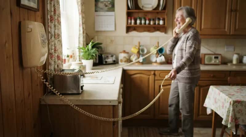 #5 - A Landline Phone With a Ridiculously Long Cord (Image Credits: Gemini)