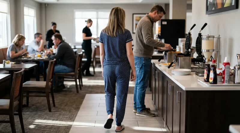 #10 - Wearing Pajamas to the Waffle Station (Image Credits: Gemini)