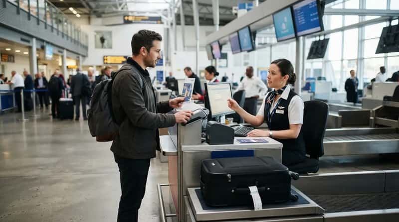 #7 - Checked Baggage Fees at the Counter (Image Credits: Gemini)