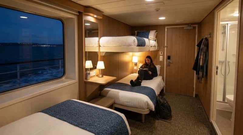 #11 - Foot Passengers Can Book a Private Cabin, Even Without a Car (Image Credits: Gemini)