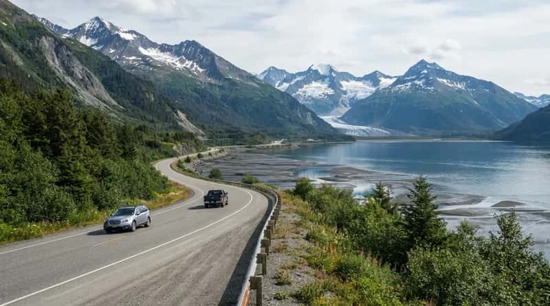 #9 - Alaska's Seward Highway: 127 Miles of Glaciers Before Lunch (Image Credits: Gemini)
