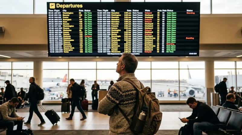 #4 - Study the Departure Board Like a Puzzle (Image Credits: Gemini)