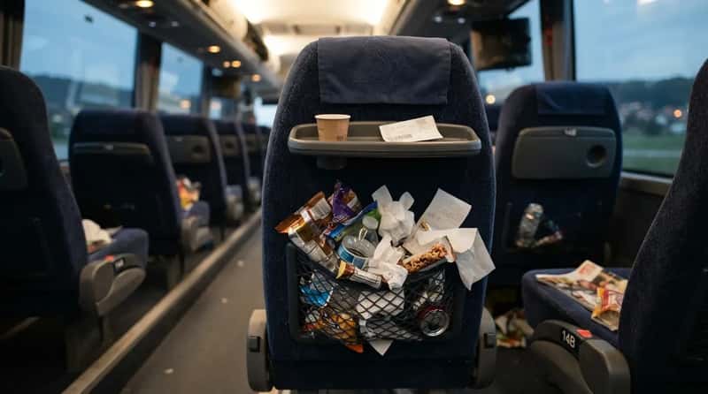 #7 - The Litterbug Who Treats the Seat Pocket Like a Trash Can (Image Credits: Gemini)