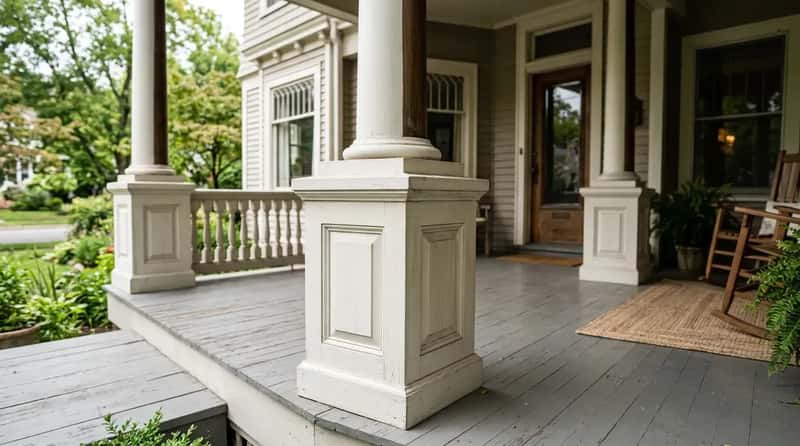#6 - Porch Columns With Paneled Bases (Image Credits: Gemini)
