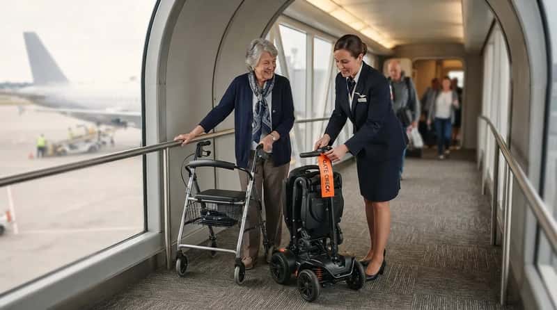 #15 - They Check Your Walker or Scooter Free, and It Doesn't Touch Your Baggage Limit (Image Credits: Gemini)