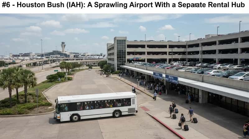 #6 - Houston Bush (IAH): A Sprawling Airport With a Separate Rental Hub (Image Credits: Gemini)