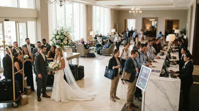 #4 - A Wedding or Convention Block Needed Your Room (Image Credits: Gemini)