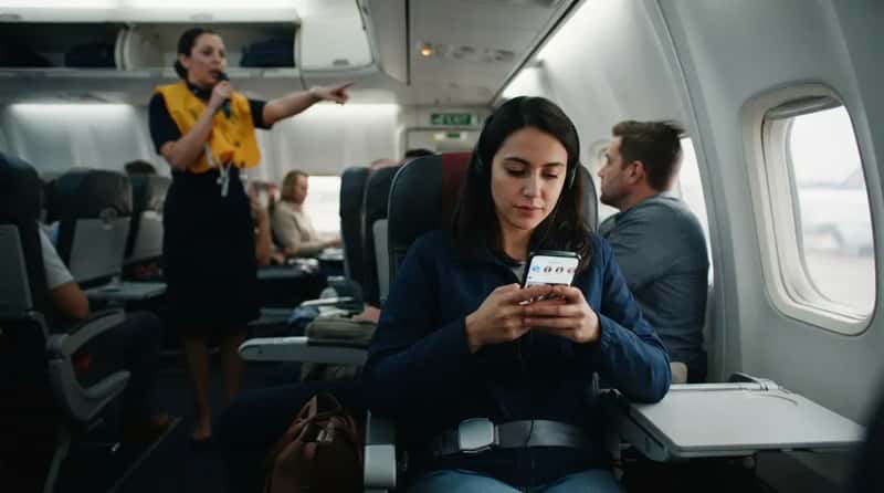 #14 - Staying on Your Phone Through the Safety Briefing (Image Credits: Gemini)
