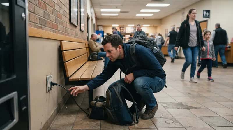 12. Never Bother Hunting for a Charging Outlet in the Lobby (Image Credits: Gemini)