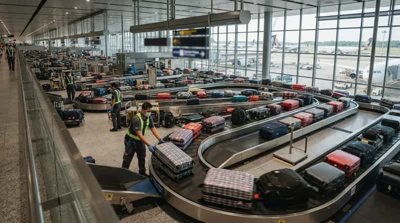 #6 - Assuming Baggage Handling Works the Same Everywhere (Image Credits: Gemini)