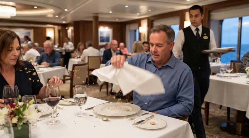 #21 - Snapping a Napkin to Shake Off Crumbs (Image Credits: Gemini)