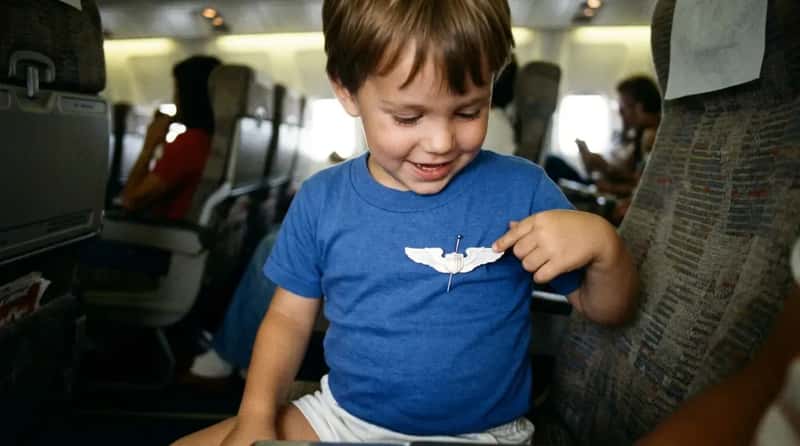 #4 - Airline Souvenir Wings Pinned to a Kid's Shirt (Image Credits: Gemini)